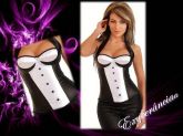 Corselet Preto/Branco